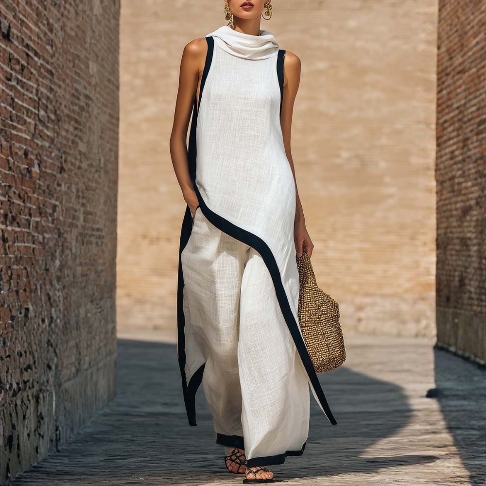 Armelia | Traje de lino elegante