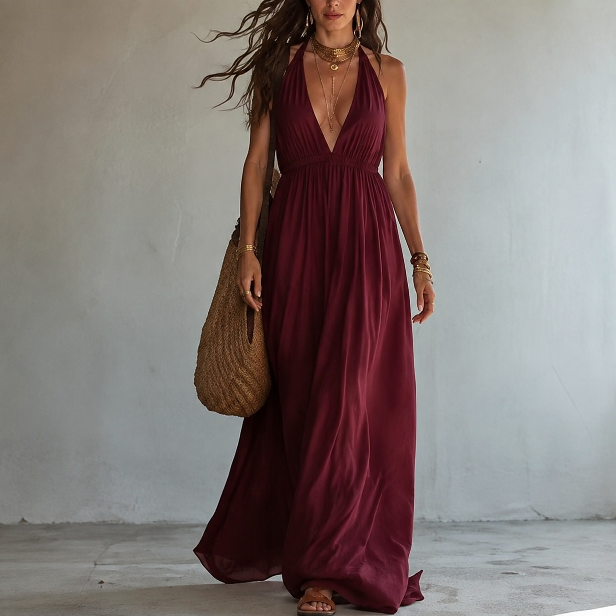 Diana | Vestido halter minimalista de verano