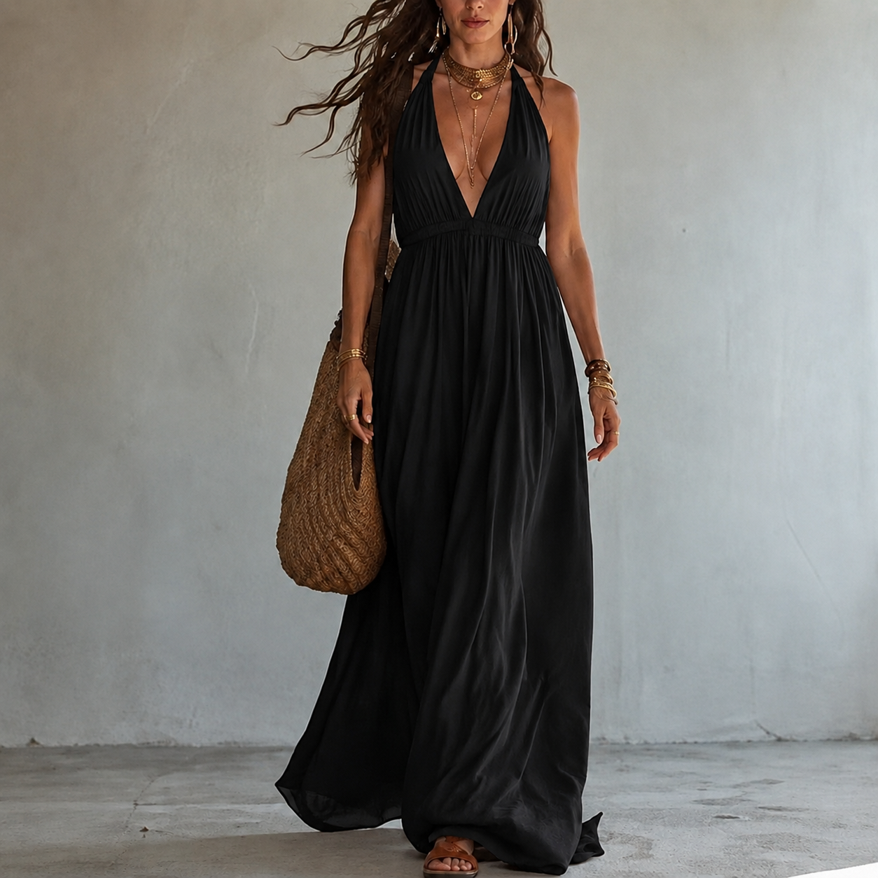 Diana | Vestido halter minimalista de verano