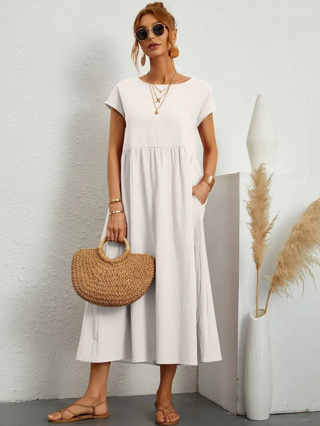 Noa | Vestido midi fluido de verano