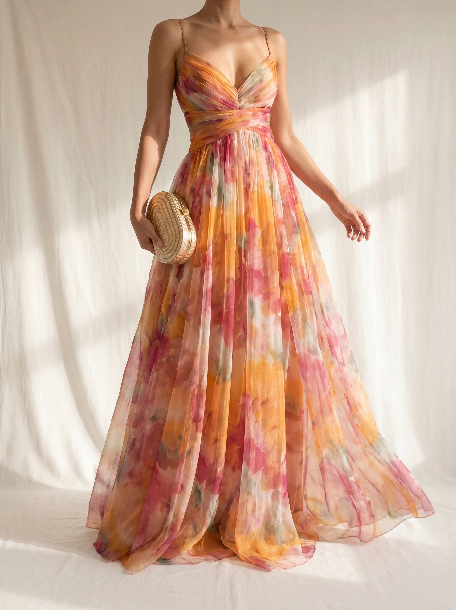 Mirella | Vestido largo con estampado floral encantador