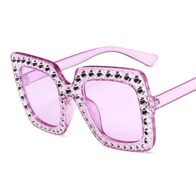 Gafas de sol extragrandes de cristal