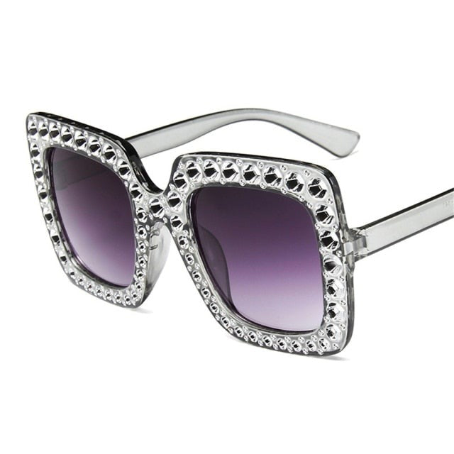 Gafas de sol extragrandes de cristal