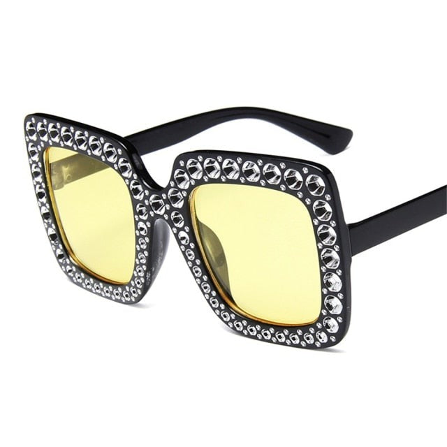 Gafas de sol extragrandes de cristal
