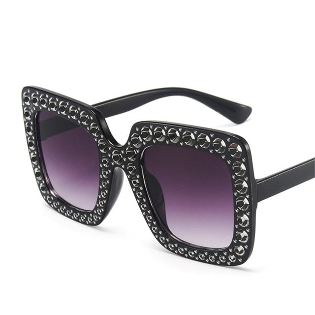 Gafas de sol extragrandes de cristal